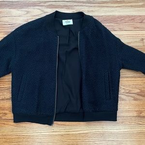 marine layer birdseye bomber - black M